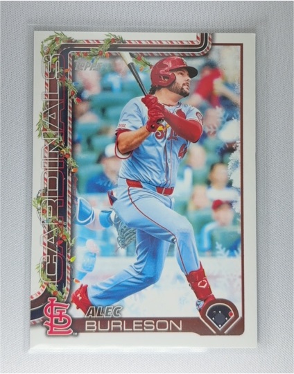 2025 Topps Holiday #H64 Alec Burleson — front