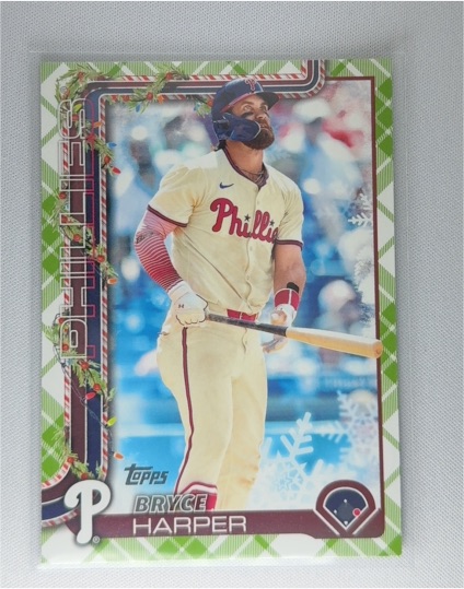 2025 Topps Holiday #H69 Bryce Harper — front