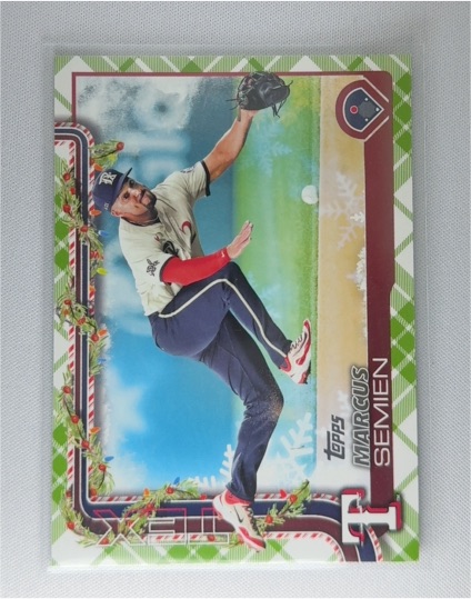 2025 Topps Holiday #H9 Marcus Semien — front