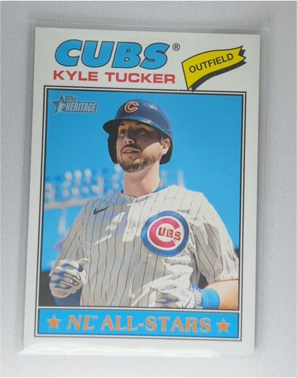 2026 Topps Heritage #187 Kyle Tucker Chicago Cubs — front