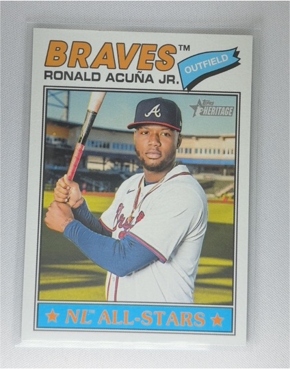 2026 Topps Heritage #55 Ronald Acuna Jr. — front