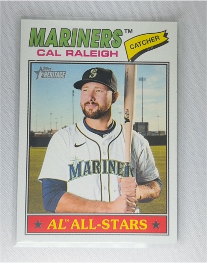2026 Topps Heritage #269 Cal Raleigh AL All-Stars Seattle Mariners — front