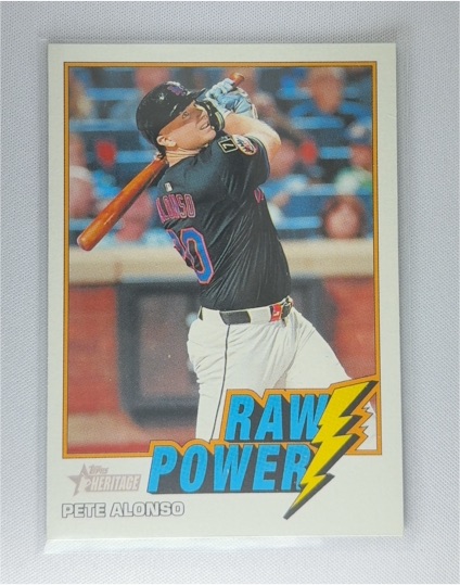 2026 Topps Heritage Raw Power #RP-PA Pete Alonso — front