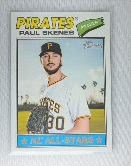 2026 Topps Heritage #33 Paul Skenes — front