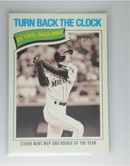 2026 Topps Heritage #337 Ichiro Suzuki Turn Back The Clock — front