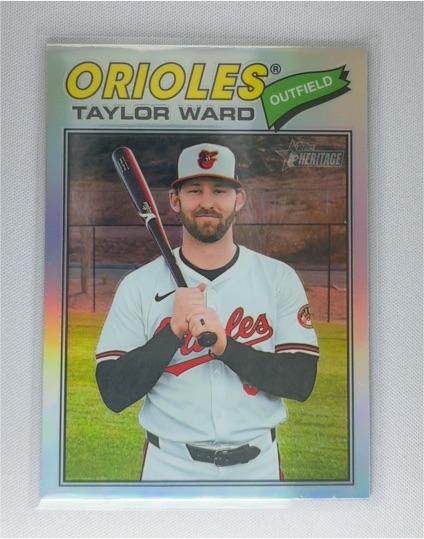 2026 Topps Heritage Chrome #258 Taylor Ward — front