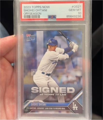 2023 Topps Now #OS21 Shohei Ohtani — front