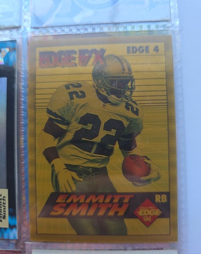 1994 Collector's Edge Edge F/X #EDGE 4 Emmitt Smith — front