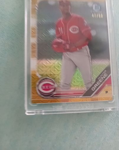 2019 Bowman Chrome #BCP-51 Hunter Greene — front