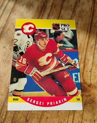 1990-91 Pro Set #594 Sergei Priakin — front