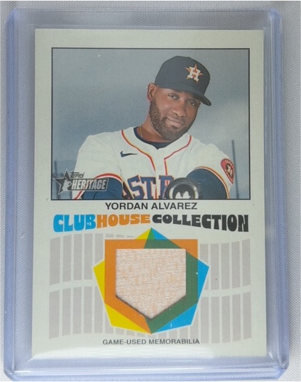 2026 Topps Heritage Clubhouse Collection #CCR-YA Yordan Alvarez — front