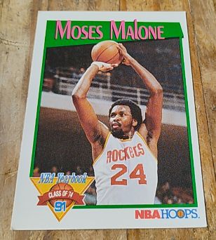 1991-92 NBA Hoops #323 Moses Malone — front