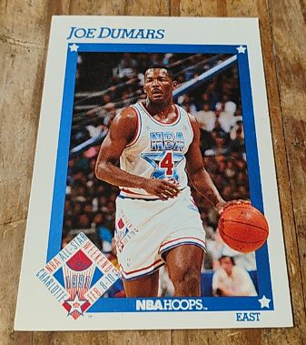 1991-92 NBA Hoops #250 Joe Dumars All-Star — front