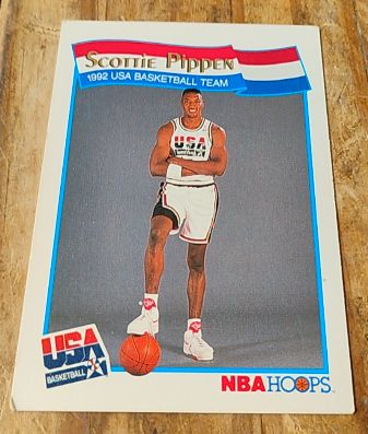 1991-92 NBA Hoops #58 Scottie Pippen USA Basketball — front