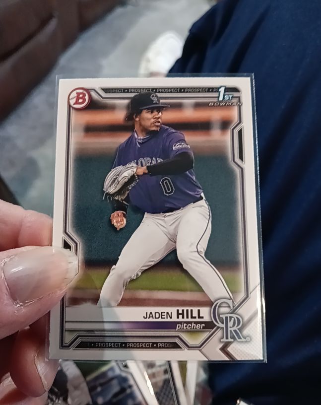 2021 Bowman Draft #BD-142 Jaden Hill — front