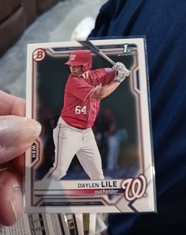 2021 Bowman Draft #BD-18 Daylen Lile — front