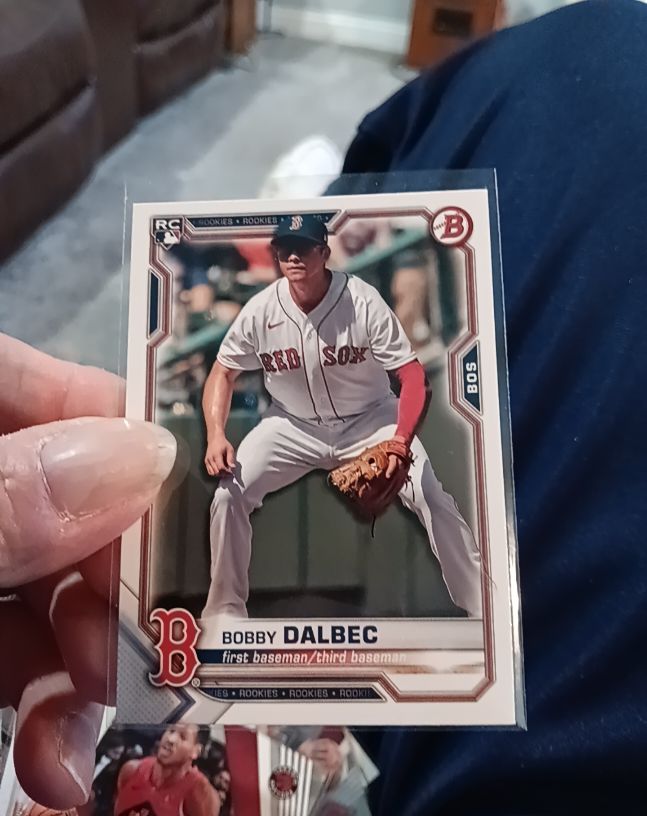 2021 Bowman #26 Bobby Dalbec Rookie Card Boston Red Sox — front