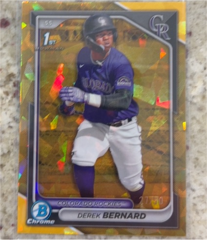 2024 Bowman Chrome #BCP-225 Derek Bernard — front