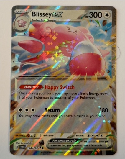 2022 Pokémon SV06 Twilight Masquerade #134 Blissey ex — front