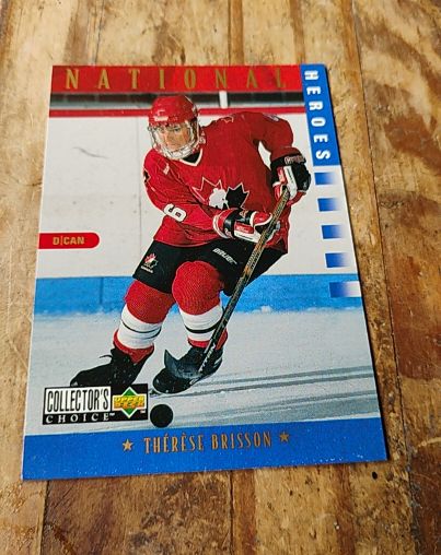 1997-98 Upper Deck Collector's Choice National Heroes #286 Therese Brisson — front