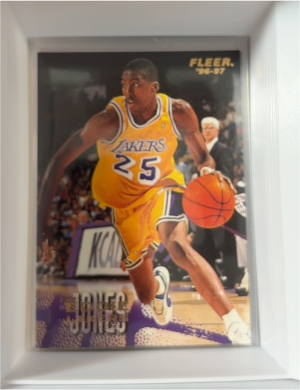1996-97 Fleer #55 Eddie Jones — front