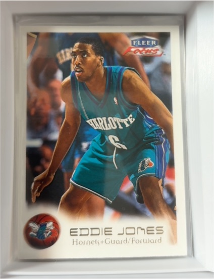 1999-00 Fleer Focus #76 Eddie Jones — front