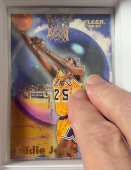 1996-97 Fleer #271 Eddie Jones Crystal Ball — front