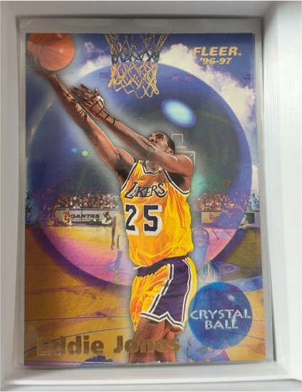 1996-97 Fleer #271 Eddie Jones Crystal Ball — front