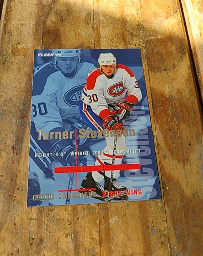 1994-95 Fleer #110 Turner Stevenson Montreal Canadiens — front