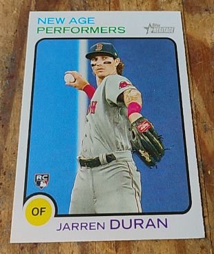 2022 Topps Heritage #NAP-23 Jarren Duran — front