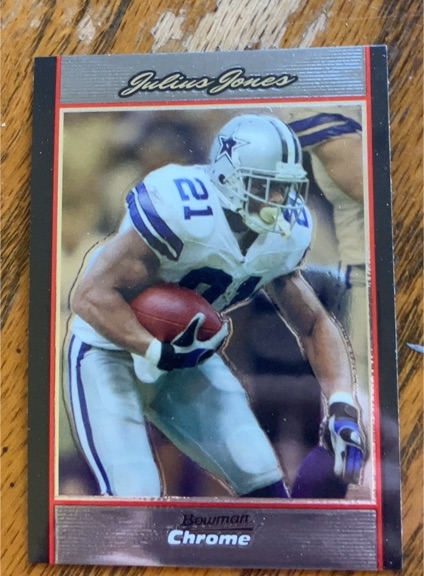 2007 Bowman Chrome #BC182 Julius Jones — front