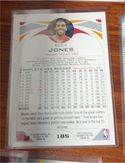 2000 Topps #185 Eddie Jones — front