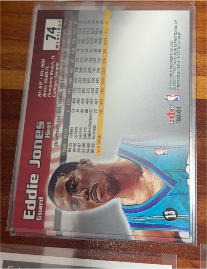 2000-01 Fleer #74 Eddie Jones — front