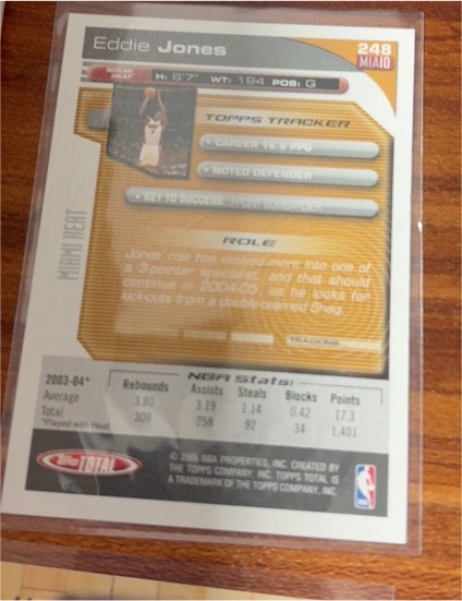 2003-04 Topps Total #248 Eddie Jones — front