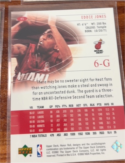 2006-07 Upper Deck #45 Eddie Jones — front
