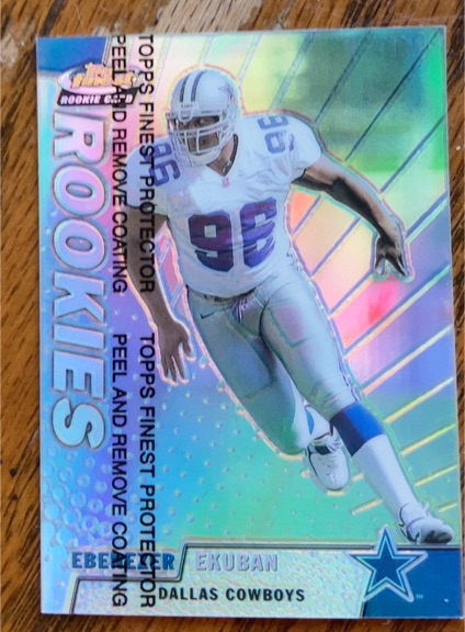 1999 Topps Finest #163 Ebenezer Ekuban Rookie — front