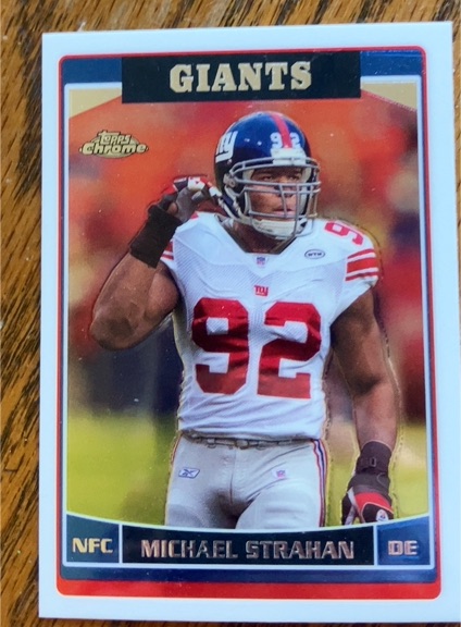 2006 Topps Chrome #144 Michael Strahan — front