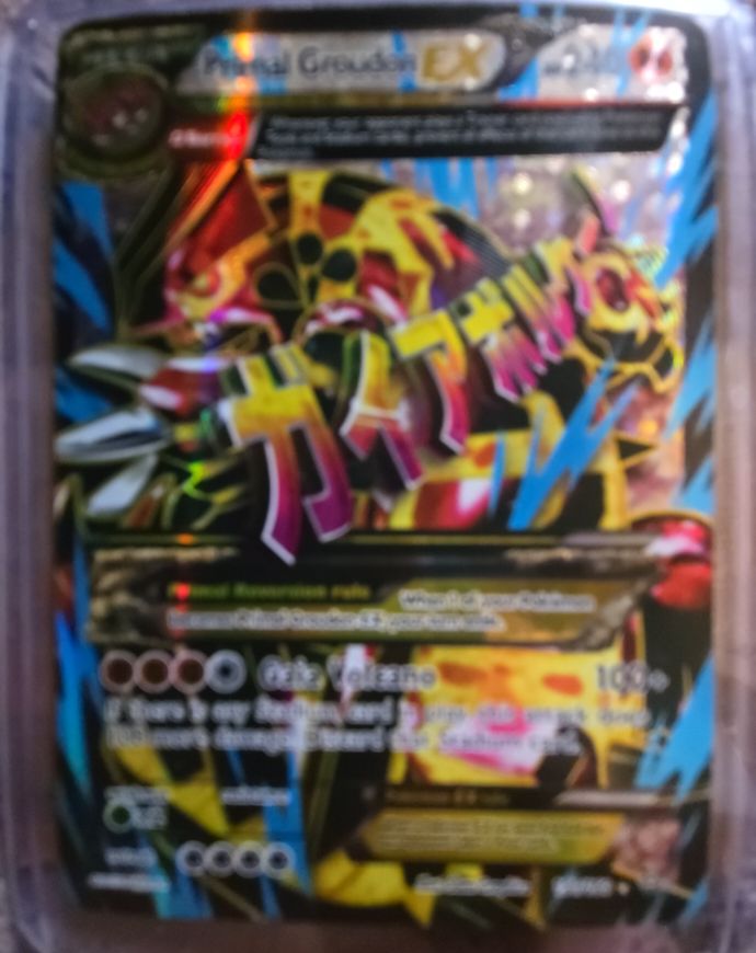 2015 Pokémon Primal Clash #151 Primal Groudon EX — front