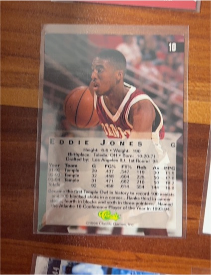 1994 Classic #30 Eddie Jones — front