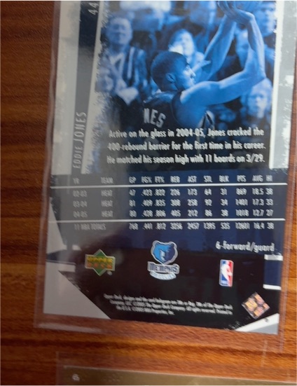 2000-01 Upper Deck NBA Legends #41 Eddie Jones — front