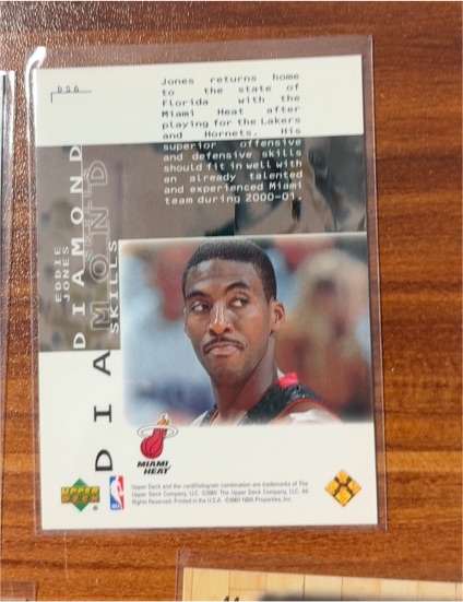 2000 Upper Deck Black Diamond Skills #DS6 Eddie Jones — front