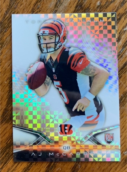 2014 Topps Platinum #124 AJ McCarron — front
