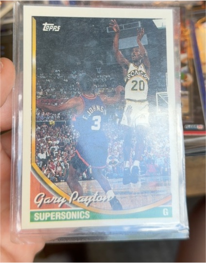 1993-94 Topps #155 Gary Payton — front