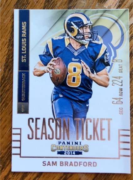 2014 Panini Contenders #73 Sam Bradford — front