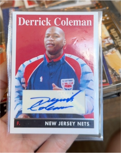 1990-91 Fleer Update #U-60 Derrick Coleman — front