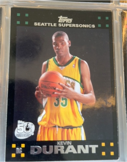 2007-08 Topps #112 Kevin Durant — front