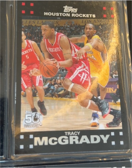 2007-08 Topps #101 Tracy McGrady Houston Rockets — front