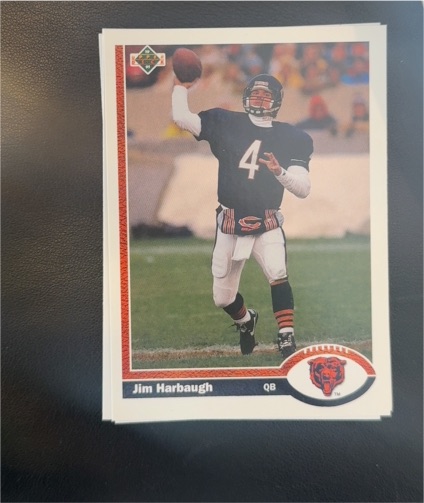 1991 Upper Deck #322 Jim Harbaugh — front