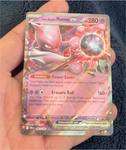2025 Pokémon #081 Team Rocket's Mewtwo ex — front
