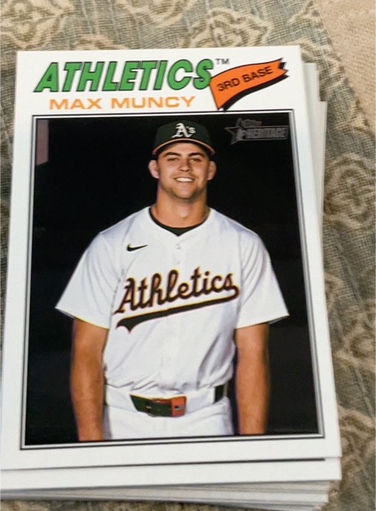 2026 Topps Heritage #105 Max Muncy Athletics — front